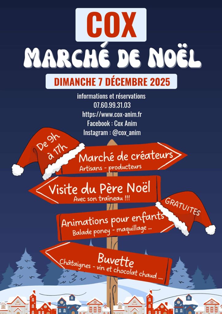 Affiche marché de Noël 2025