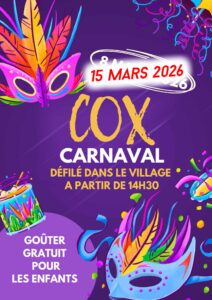 Reporté – Sortez vos plus beaux déguisements du placard, le carnaval arrive à Cox