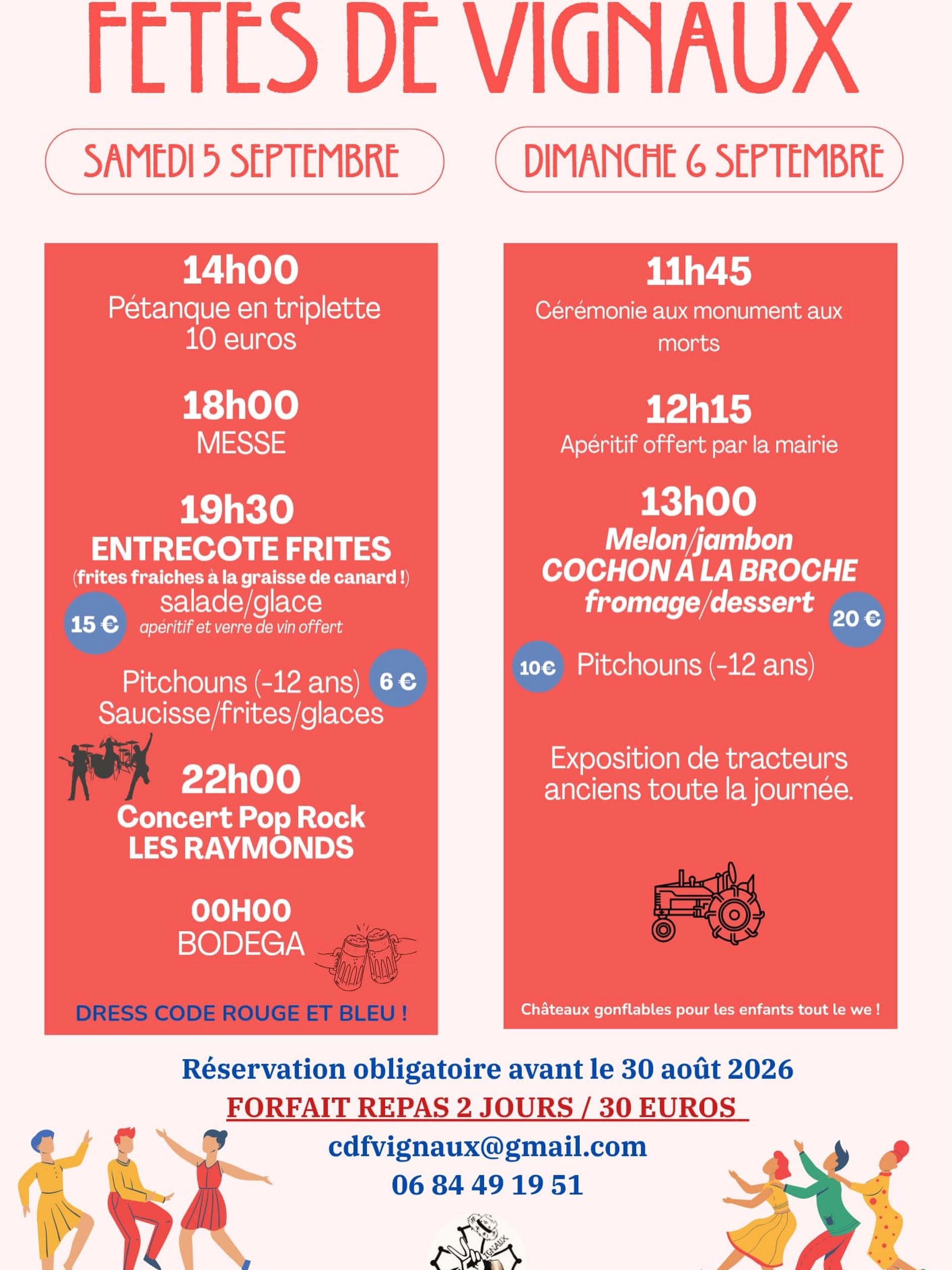 Affiche de la fête de Vignaux 2026